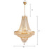 Classy Glam Gold Faux Crystal Chandelier