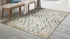 8' X 11' Ivory Chevron Dhurrie Area Rug