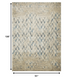 8' X 11' Ivory Chevron Dhurrie Area Rug