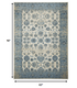 5' X 8' Ivory Oriental Dhurrie Area Rug