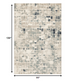 8' X 11' Blue And Beige Abstract Dhurrie Area Rug