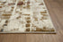 8' Natural Abstract Dhurrie Runner Rug