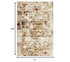 8' X 11' Natural Abstract Dhurrie Area Rug