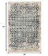 3' X 5' Blue And Ivory Oriental Dhurrie Area Rug