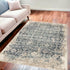 5' X 8' Blue And Ivory Oriental Dhurrie Area Rug