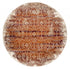 8' Rust Round Oriental Dhurrie Area Rug