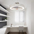 White Luxurious Ceiling Fan and Light