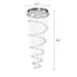 Stylish Spiral Faux Crystal Chandelier Light