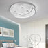 White Contemporary Acrylic Moon And Stars Ceiling Lamp