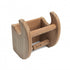 Traditional Solid Teak Magazine and Toilet Paper Holder