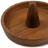 Traditional Solid Teak Ring Cone Jewelry Dish