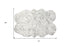 4' X 6' Ombre Grey Faux Fur Washable Non Skid Area Rug