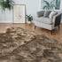 5' X 6' Taupe Wool Sheepskin Handmade Area Rug