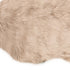 2' X 6' Taupe Faux Fur Washable Non Skid Area Rug