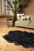 4' X 6' Grey Faux Fur Washable Non Skid Area Rug