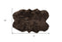 4' X 6' Chocolate Faux Fur Tufted Washable Non Skid Area Rug