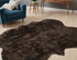 4' X 6' Chocolate Faux Fur Tufted Washable Non Skid Area Rug