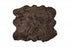 5' X 6' Chocolate Faux Sheepskin Non Skid Area Rug