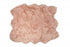 5' X 6' Rose Pink Faux Sheepskin Non Skid Area Rug