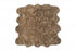 6' X 6' Tan Faux Fur Washable Non Skid Area Rug