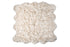 6' X 6' Ombre Tan Faux Fur Washable Non Skid Area Rug