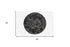 6' X 6' Grey Round Faux Fur Washable Non Skid Area Rug