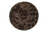 6' X 6' Chocolate Round Faux Fur Washable Non Skid Area Rug