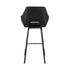 30" Black Iron Swivel Low Back Bar Height Bar Chair