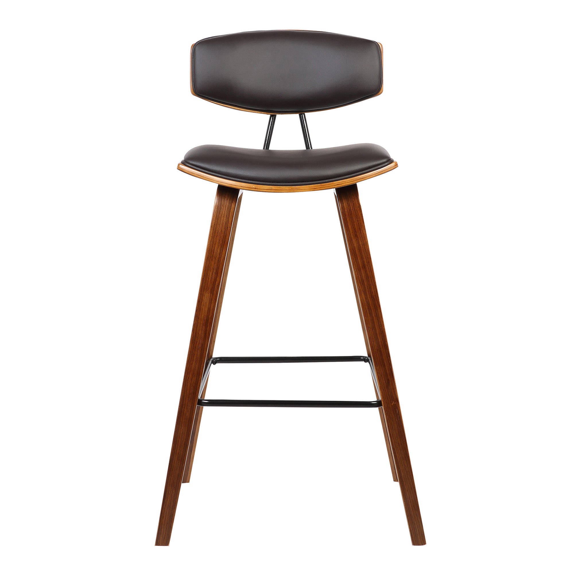 29" Brown Low Back Bar Height Bar Chair