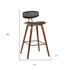 29" Brown Low Back Bar Height Bar Chair