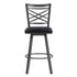 30" Black Iron Bar Height Bar Chair