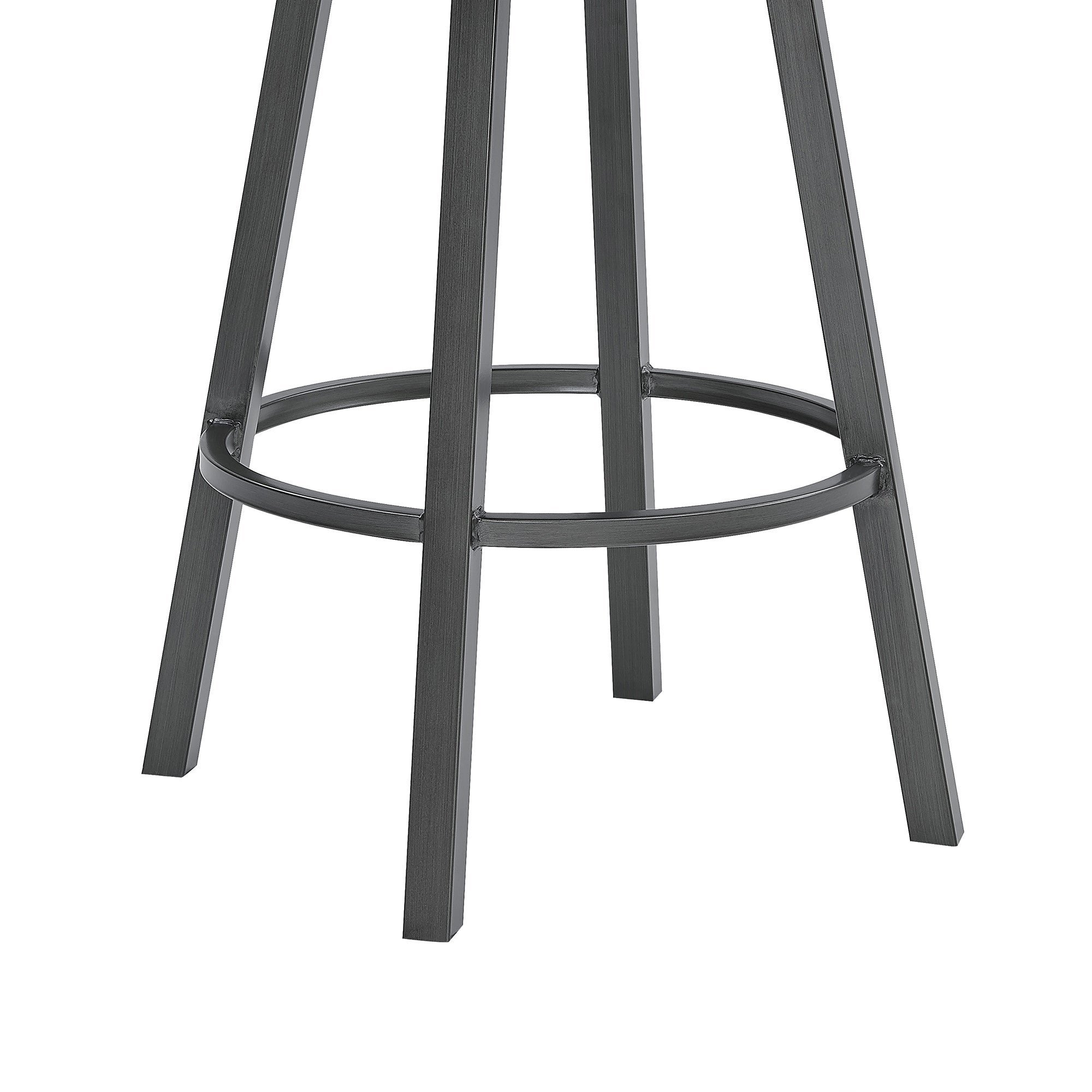 30" Black Iron Bar Height Bar Chair