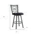 30" Black Iron Bar Height Bar Chair