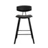 29" Black Iron Low Back Bar Height Bar Chair