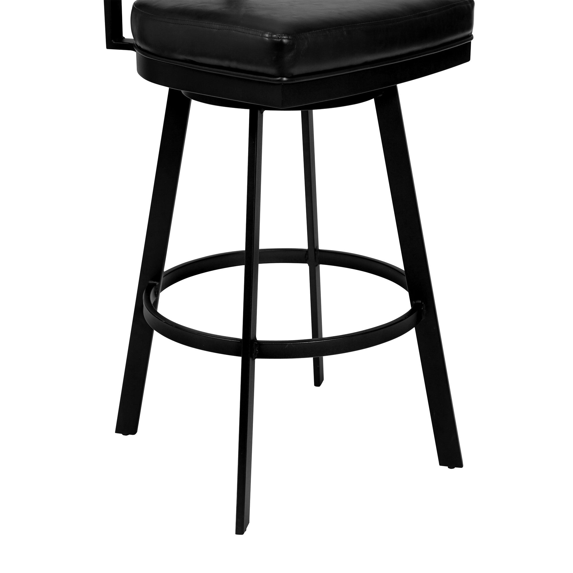 30" Black Iron Bar Height Bar Chair