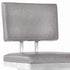 30" Gray And Silver Iron Swivel Bar Height Bar Chair