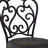 30" Espresso Iron Swivel Bar Height Bar Chair