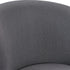 31" Gray And Espresso Solid Wood Swivel Low Back Bar Height Bar Chair