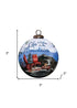 Scenic Life is Better in the Mountains Hand Painted Mouth Blown Glass Ornament