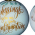 Gold Confirmation Hand Painted Mouth Blown Glass Ornament