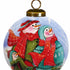 Snowman Family Bless Our Family Wordings Hand Painted Mouth Blown Glass Ornament