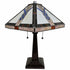 23" Stained Glass Stained Glass Antique Two Light Mission Style Table Lamp