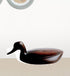 Espresso Solid Teak Wood Handmade Duck Sculpture