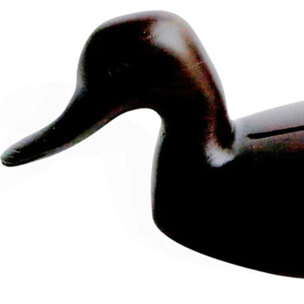 Espresso Solid Teak Wood Handmade Duck Sculpture