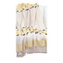 Yellow Woven Cotton Abstract Throw Blanket