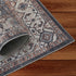 4' X 6' Black Oriental Power Loom Stain Resistant Area Rug