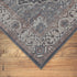 4' X 6' Black Oriental Power Loom Stain Resistant Area Rug