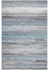 4' X 6' Turquoise and Gray Abstract Stain Resistant Area Rug