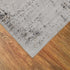 4' x 6' Gray and Black Oriental Power Loom Distressed Area Rug