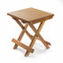 12" Brown Solid Wood Square End Table